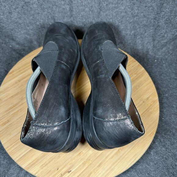 Dansko Ann Flats Black Metallic Round Toe Slip On Shoes Womens 40 US 9.5- 10 - Picture 5 of 8